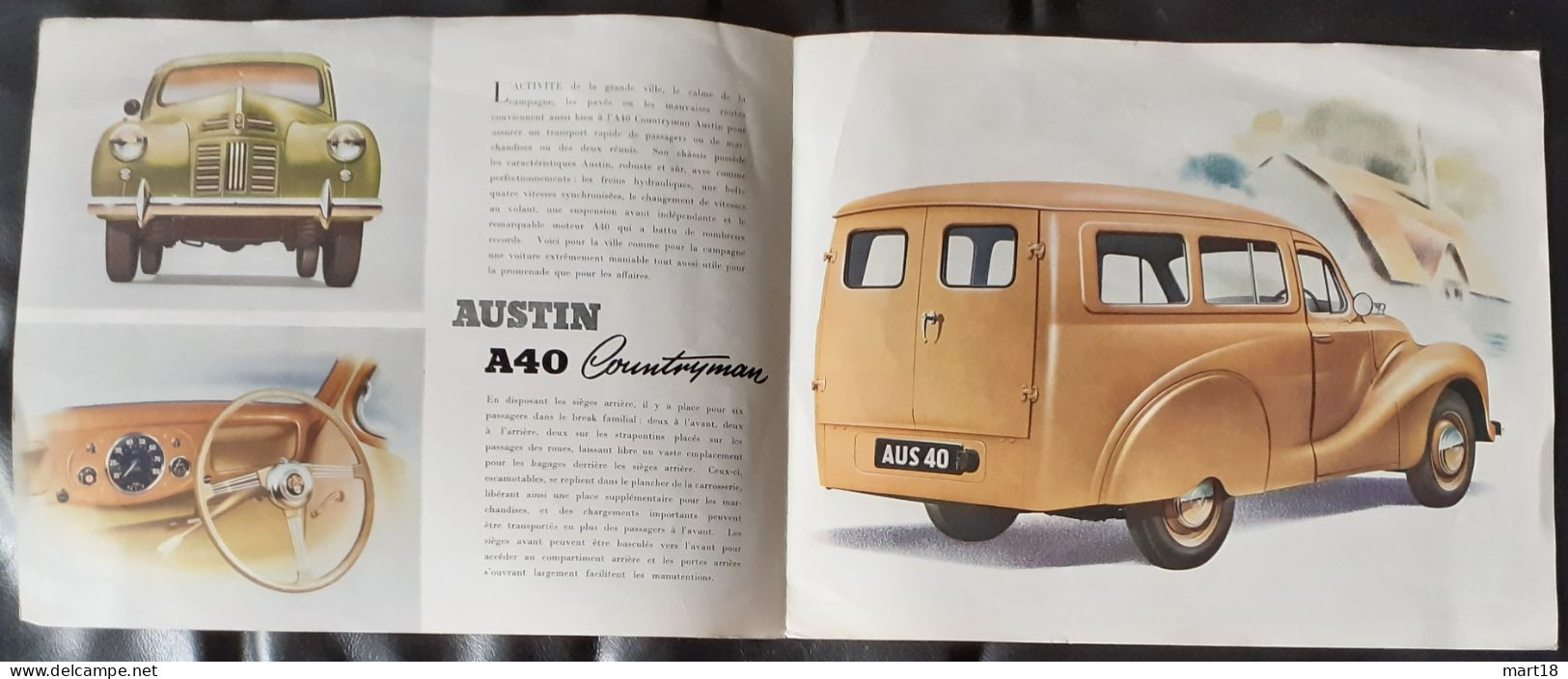 Publicité 1954 - Automobile AUSTIN Commerciale A .40 - Countryman - - KFZ