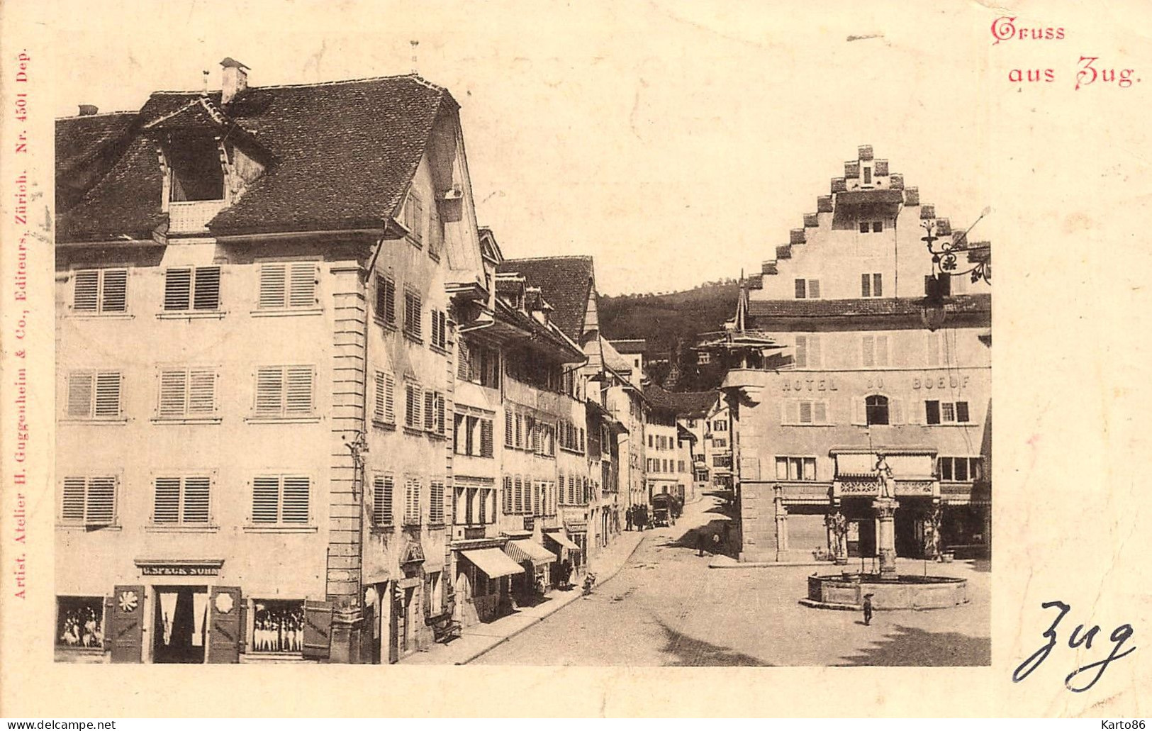 Gruss Aus Zug , Schweiz * 1901 * Zoug Suisse - Zug