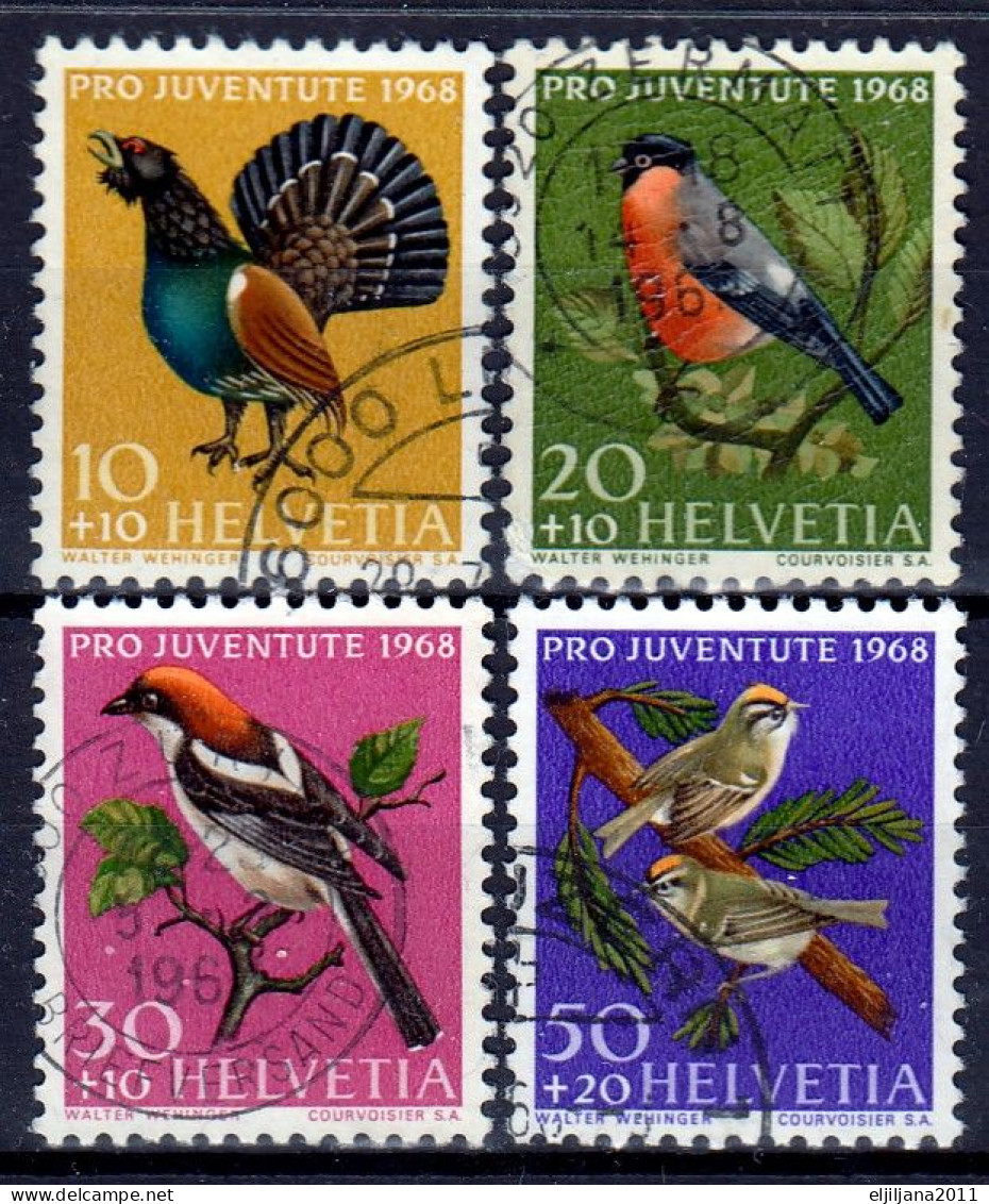 Switzerland / Helvetia / Schweiz / Suisse 1968 ⁕ Mi.870-873, 874-877, 887-890, 891-894 ⁕ 16v Used - See Scan - Used Stamps