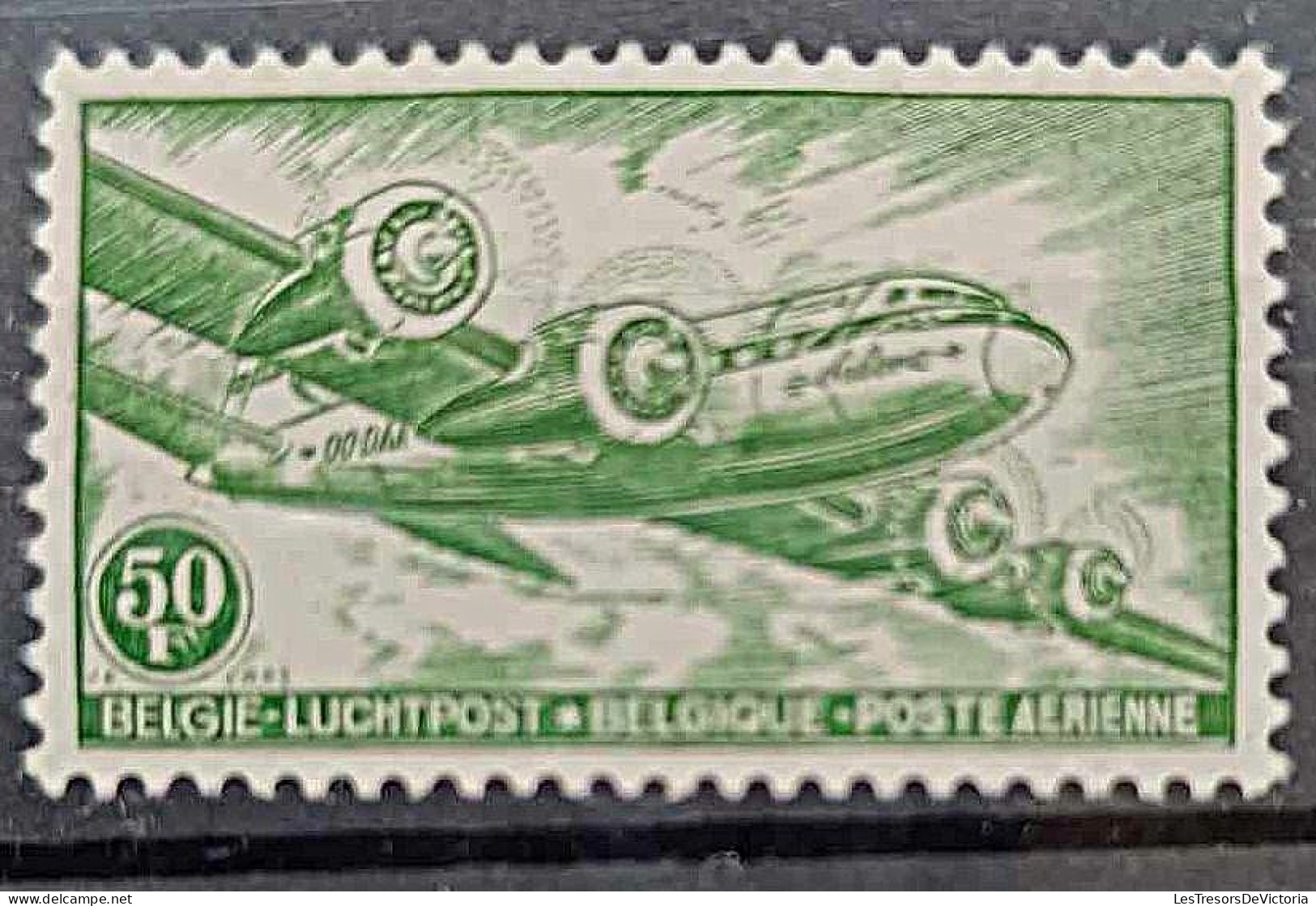 Belgique - Timbre - Poste Aérienne - 1946 - COB PA10A* - Cote COB 2022 125 - Neufs