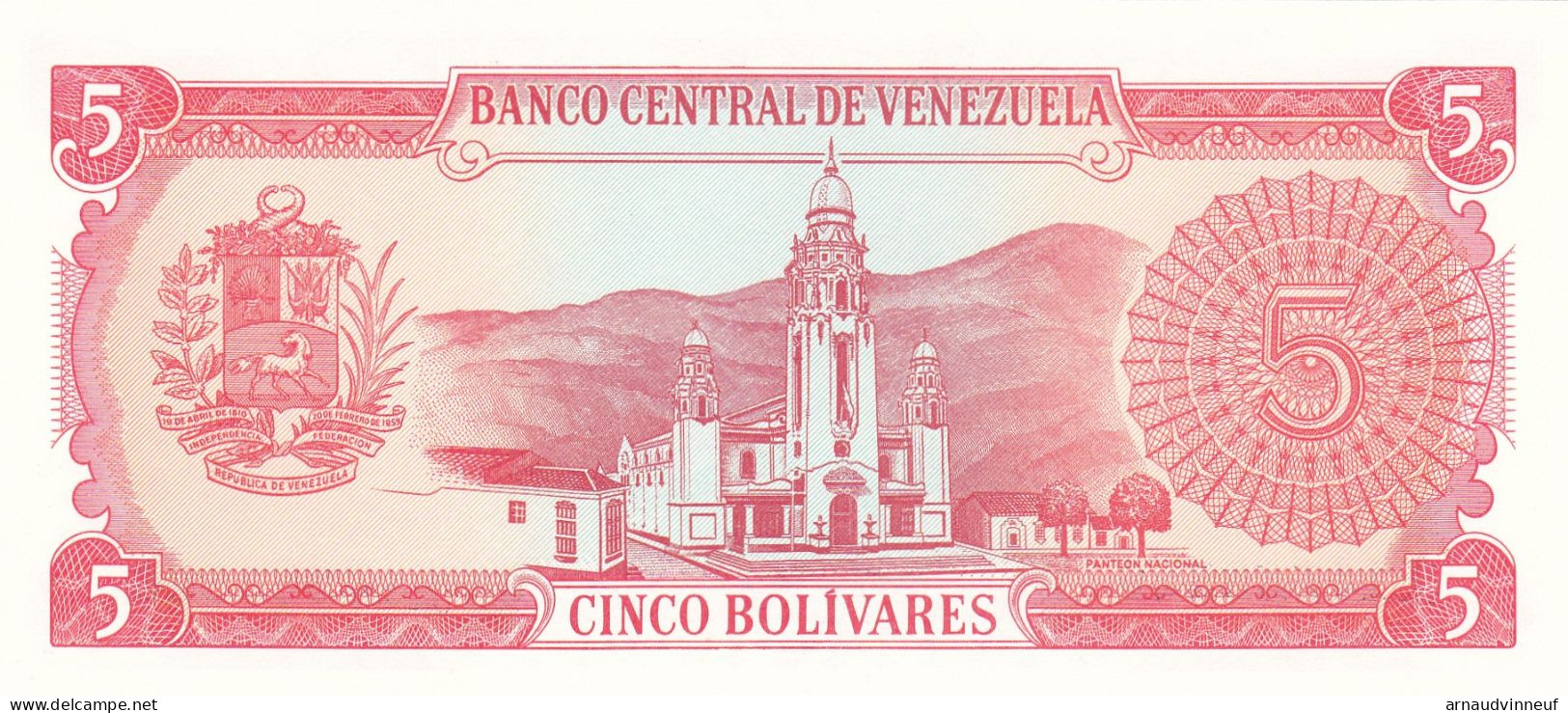 VENEZUELA CINCO BOLIVARES - Venezuela