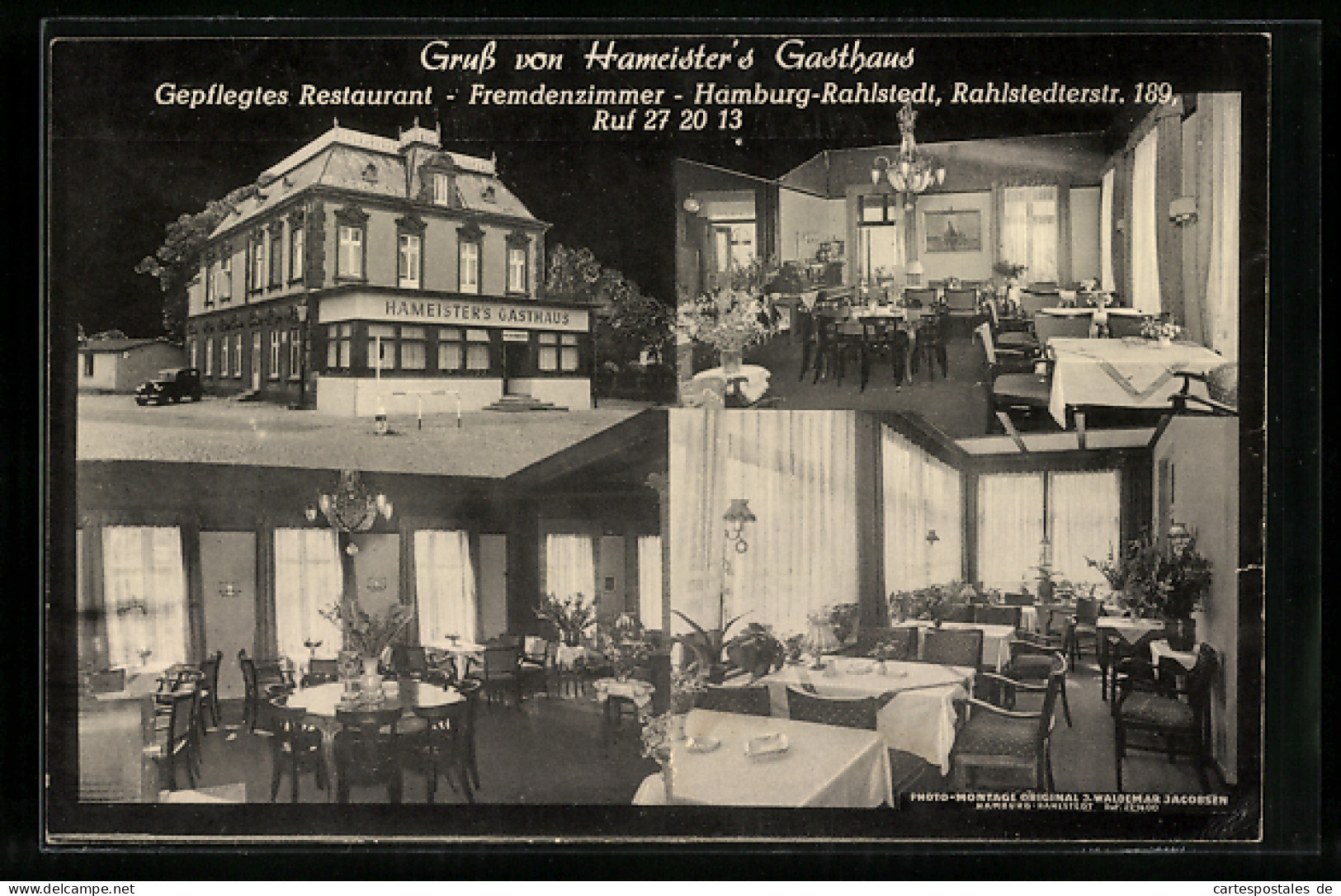 AK Hamburg-Rahlstedt, Hameister`s Gasthaus In Der Rahlstedterstr. 189  - Wandsbek