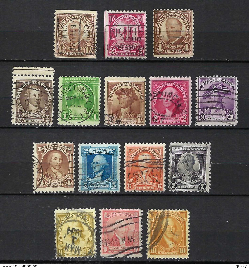 ETATS UNIS Ca.1930-32: Lot D'obl. - Used Stamps