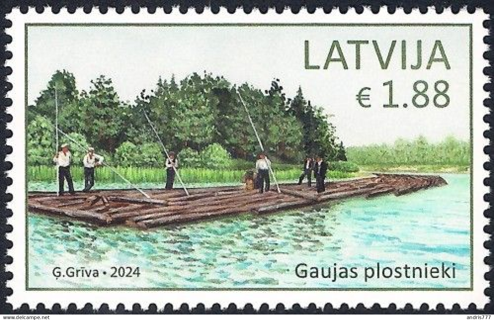 Latvia Lettland Lettonie 2024 (06) Cultural Heritage - Rafters Of Gauja - Latvia