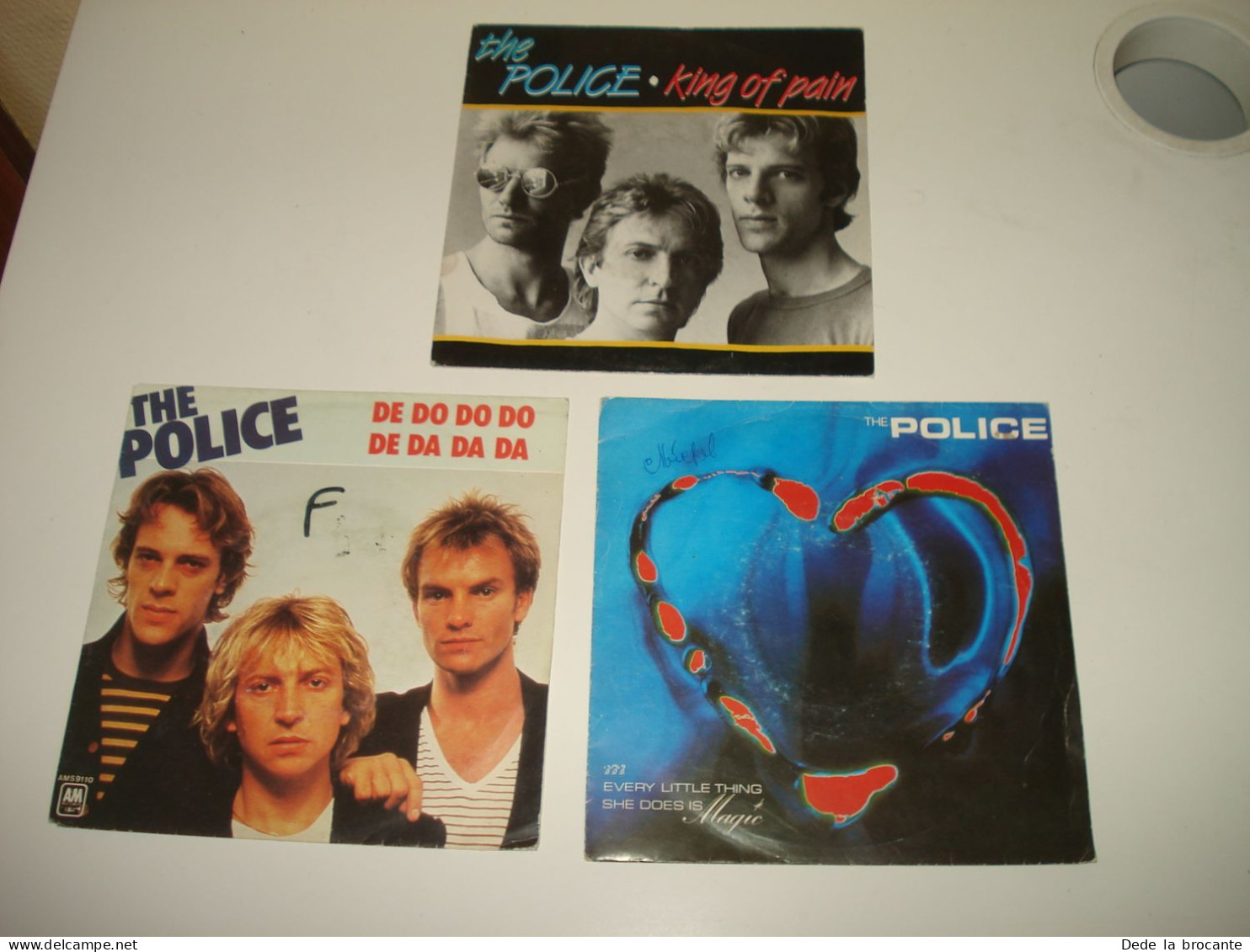 B14/  Lot De 3 Vinyles  SP - 7" -  The Police - Rock