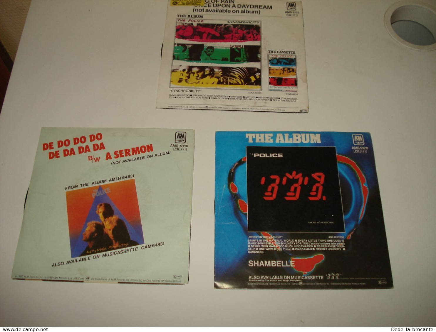 B14/  Lot De 3 Vinyles  SP - 7" -  The Police - Rock