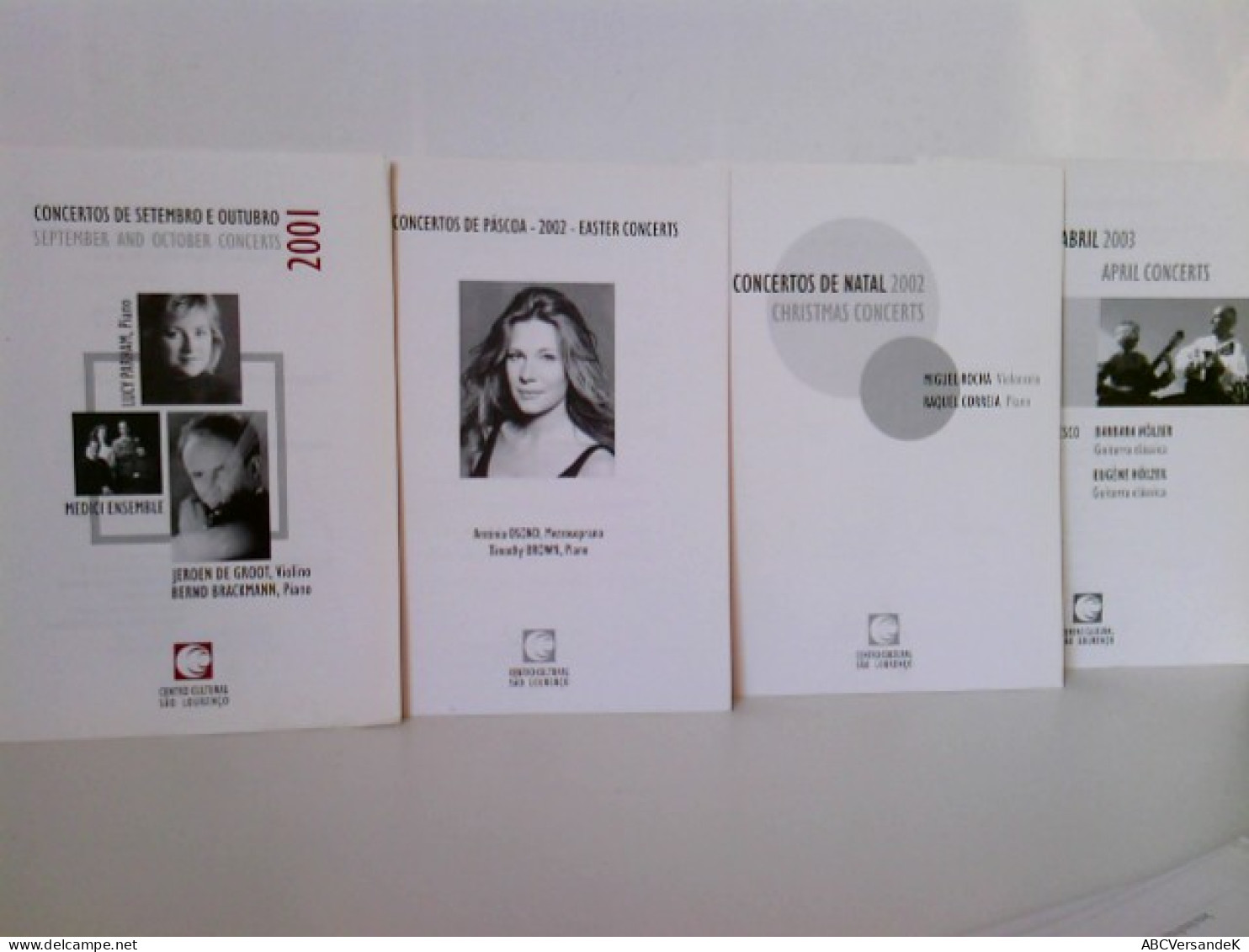 Konvolut: 16 Diverse Broschüren  - Div. Concertos Von 2000 Bis 2010 Im Centro Cultural Sao Lourenco. - Otros & Sin Clasificación