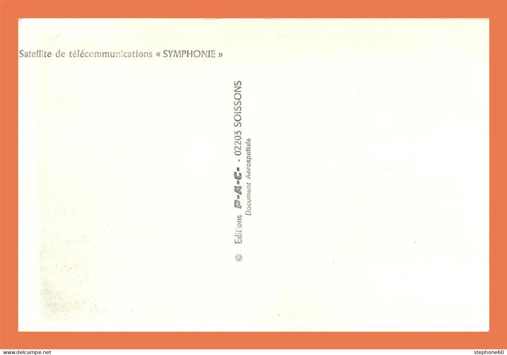 A597 / 271 Carte Maximum Satellite SYMPHONIE Premier Jour 1976 - Ohne Zuordnung