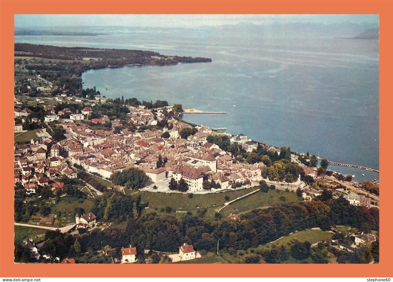 A601 / 273 Suisse NYON Vue Aérienne De La Ville Et Lac Leman - Nyon