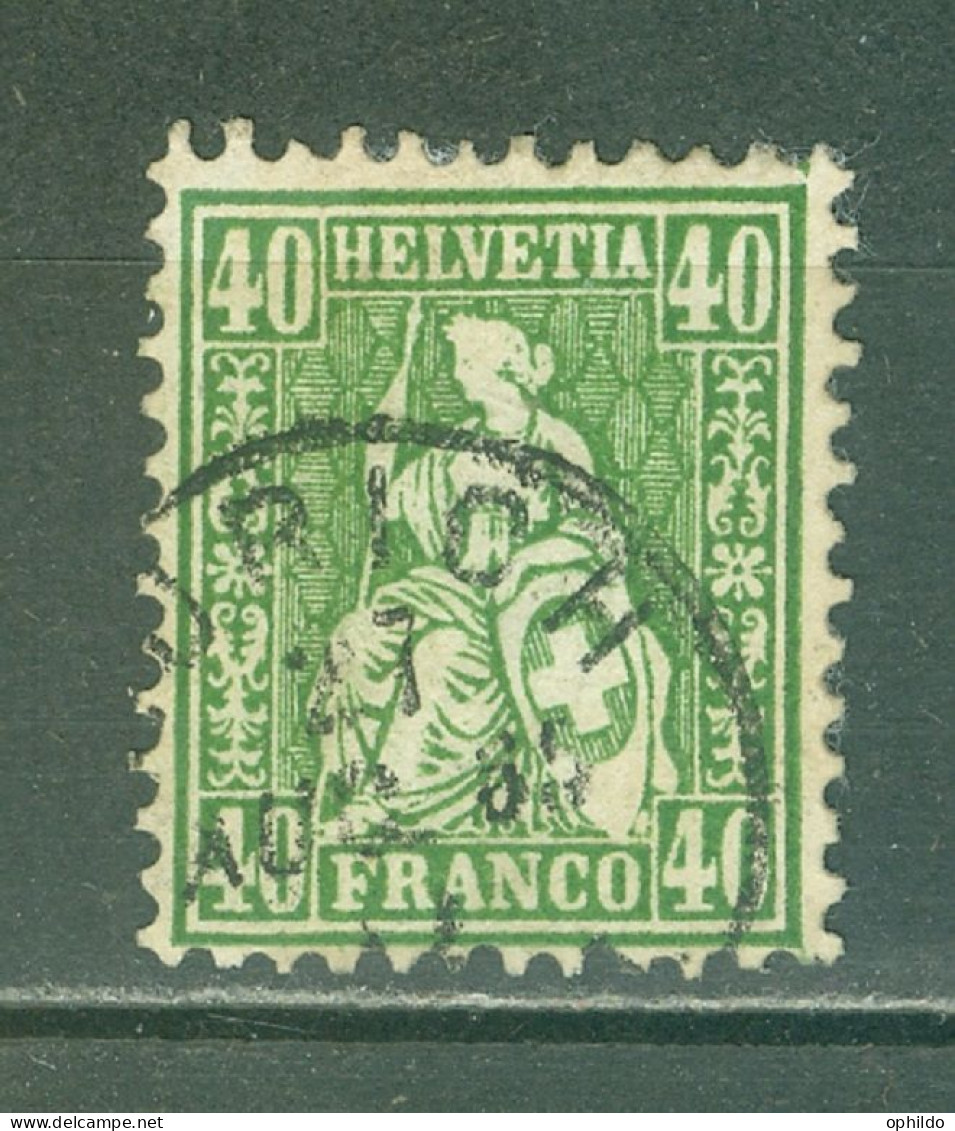 Suisse    Yvert  39  Ou Zumstein 34  Ob   TB  Voir Description Et Scan   - Used Stamps