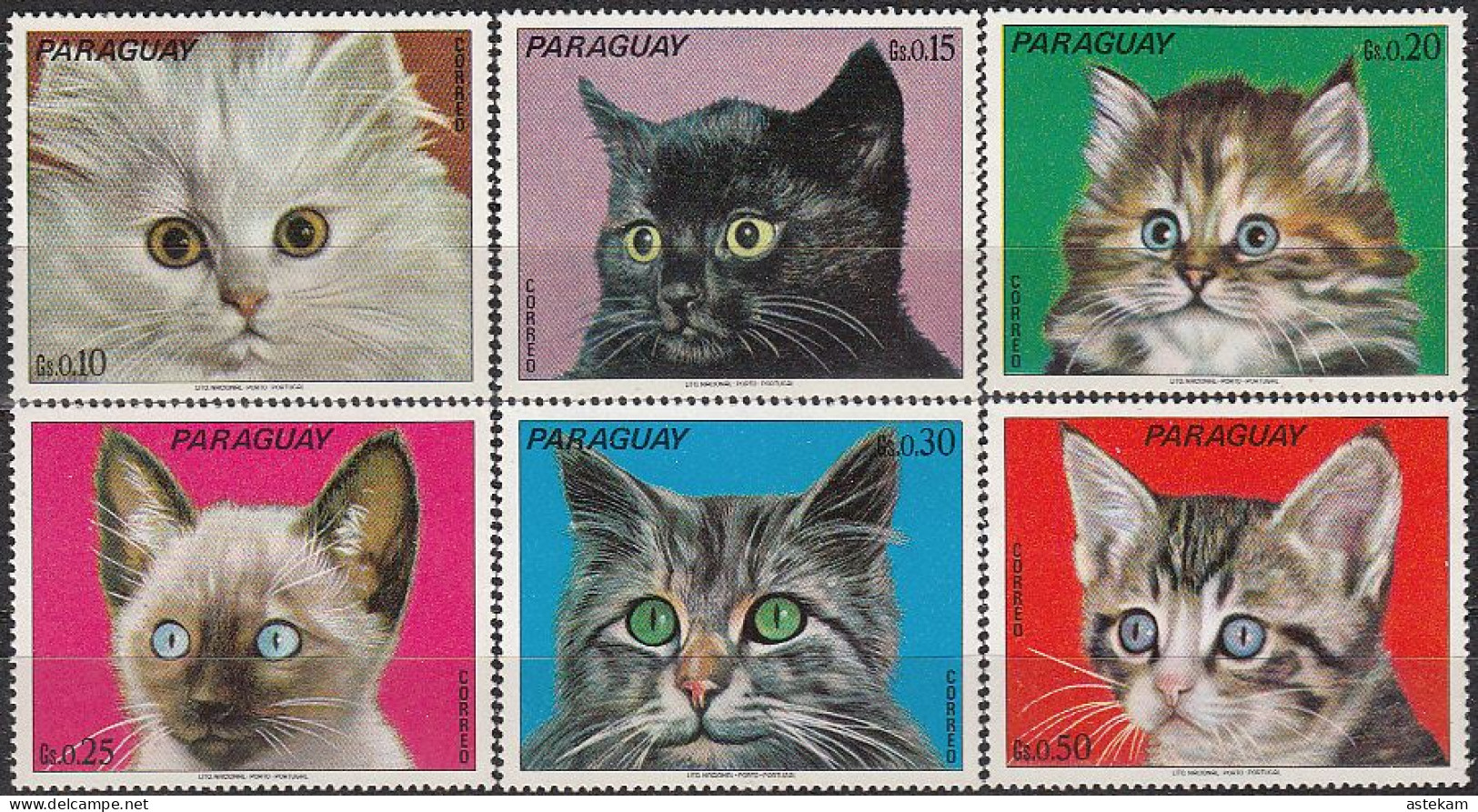 PARAGUAY 1973, FAUNA, CATS, INCOMPLETE MNH SERIES (without A Three Airmail Stamps) With GOOD QUALITY*** - Paraguay