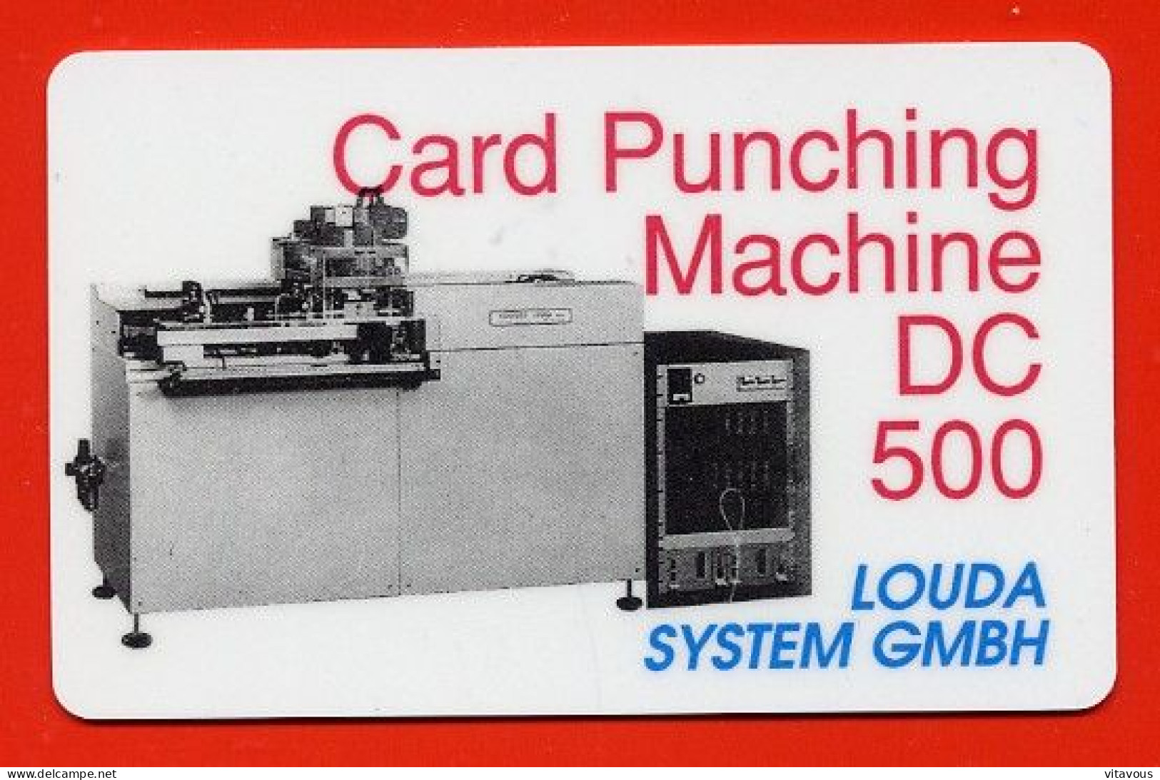 DC 500 Machine à Découper Carte Allemagne Card (K 170) - Autres & Non Classés