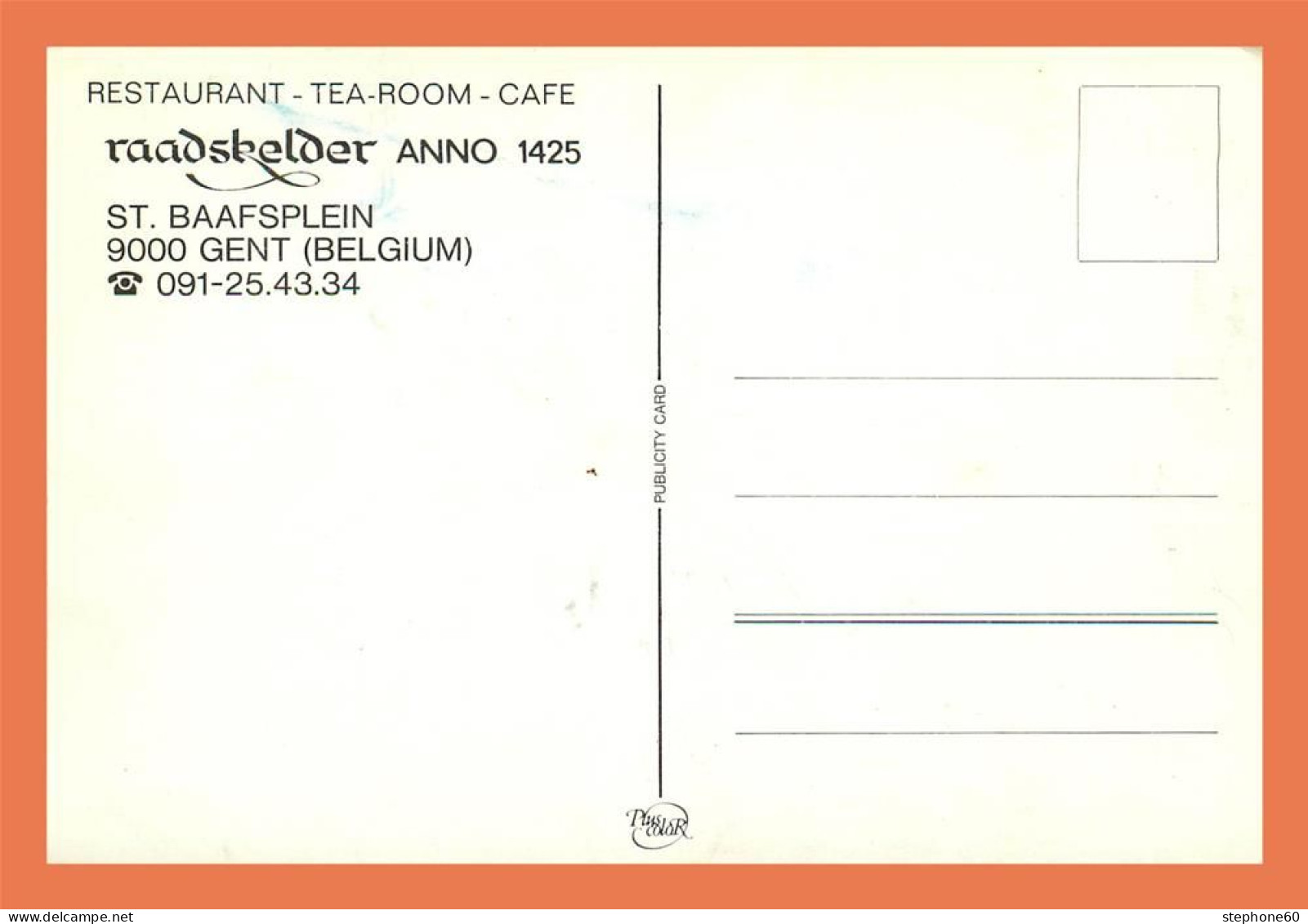 A618 / 189 GENT Restaurant Raadskelder - Unclassified
