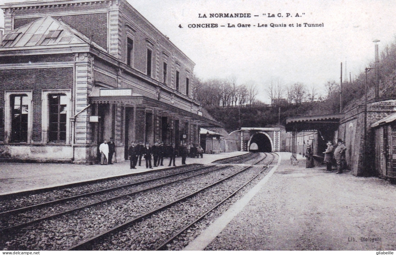 27 - Eure - CONCHES En OUCHE - La Gare - Les Quais Et Le Tunnel - Conches-en-Ouche