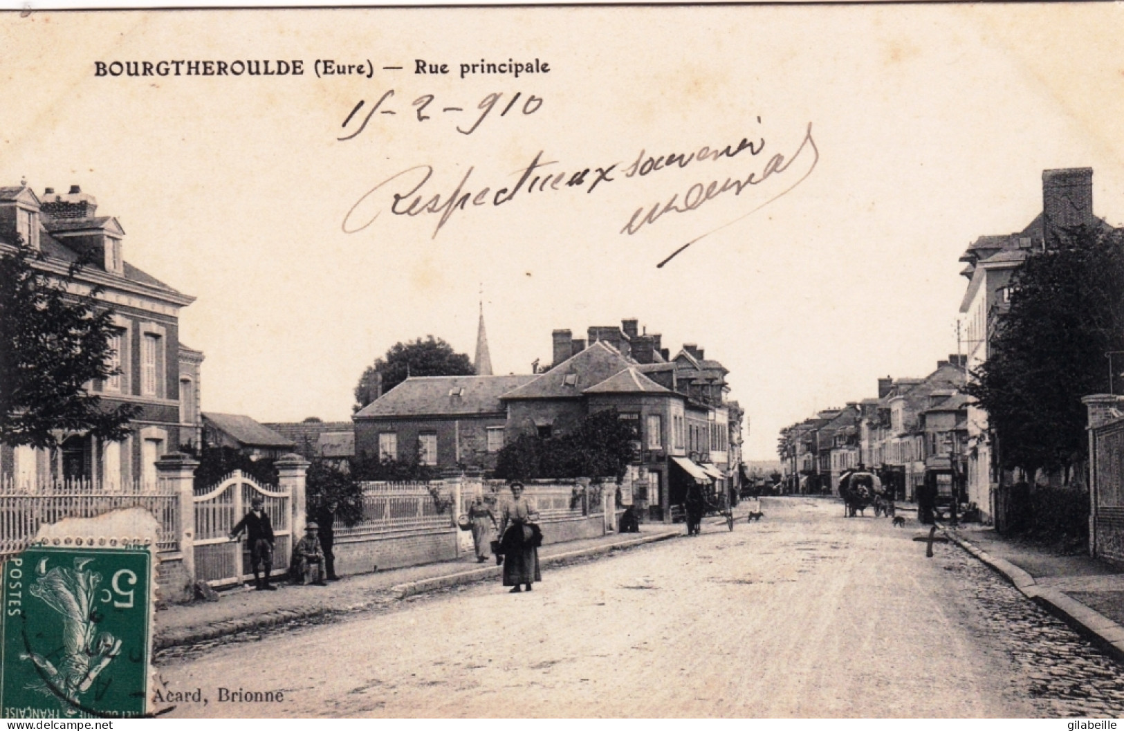 27 - Eure -  BOURGTHEROULDE - INFREVILLE - Rue Principale - Bourgtheroulde