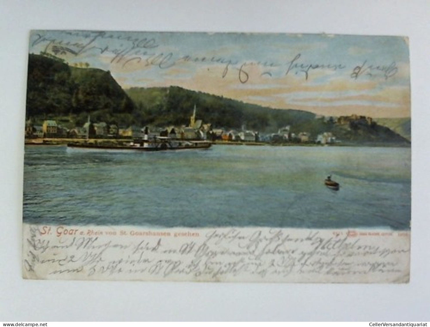 Postkarte: St. Goar A. Rhein Von St. Goarshausen Gesehen Von St. Goar Am Rhein - Unclassified