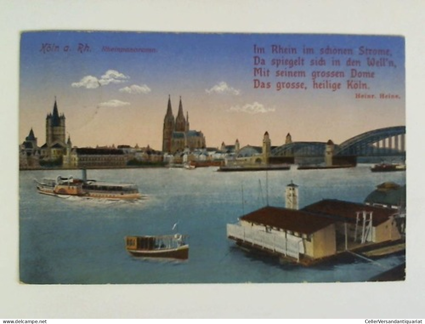 Postkarte: Köln A. Rh. - Rheinpanorama Von Köln - Unclassified