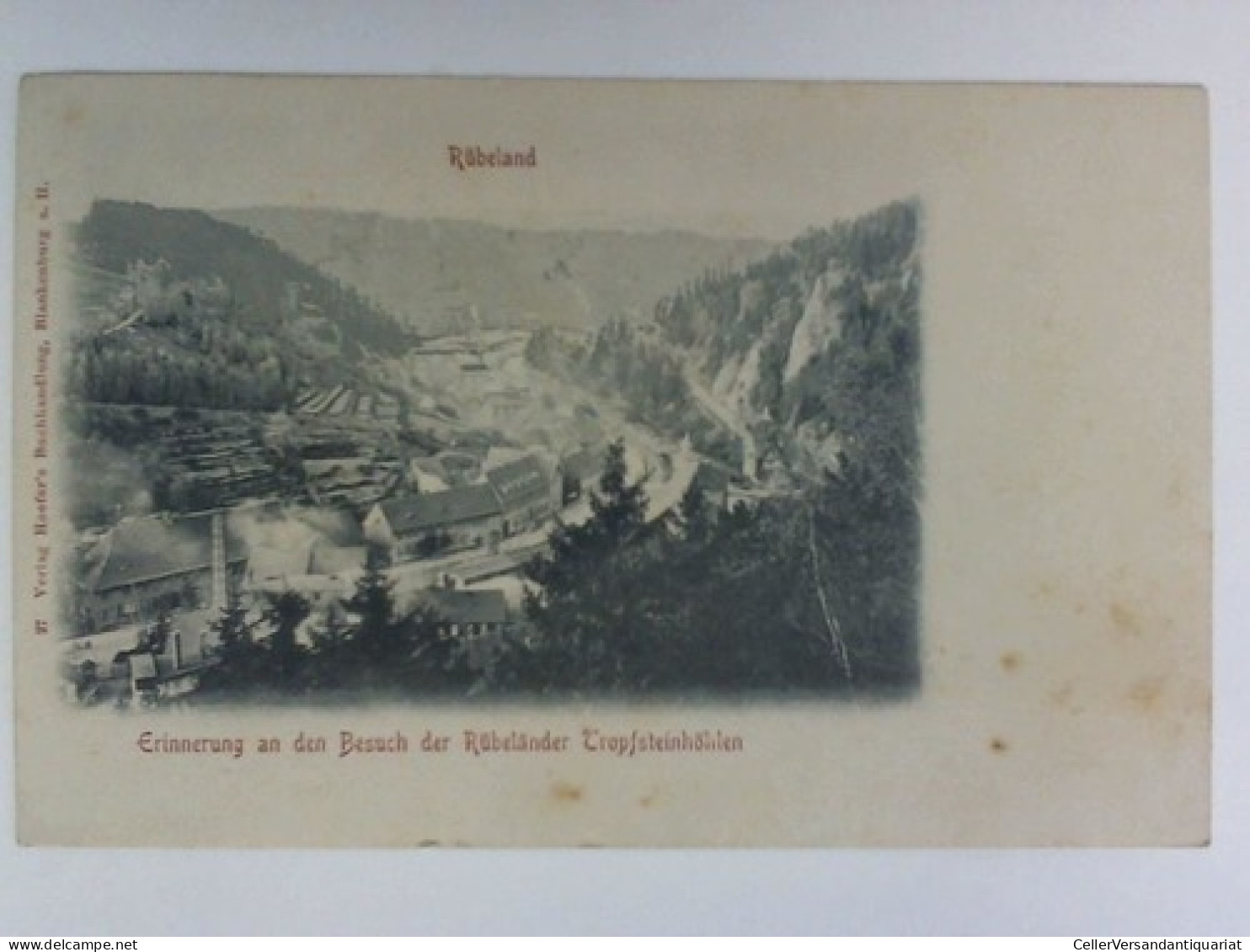 Postkarte: Rübeland - Erinnerung An Den Besuch Der Rübeländer Tropfsteinhöhlen Von Rübeland - Unclassified