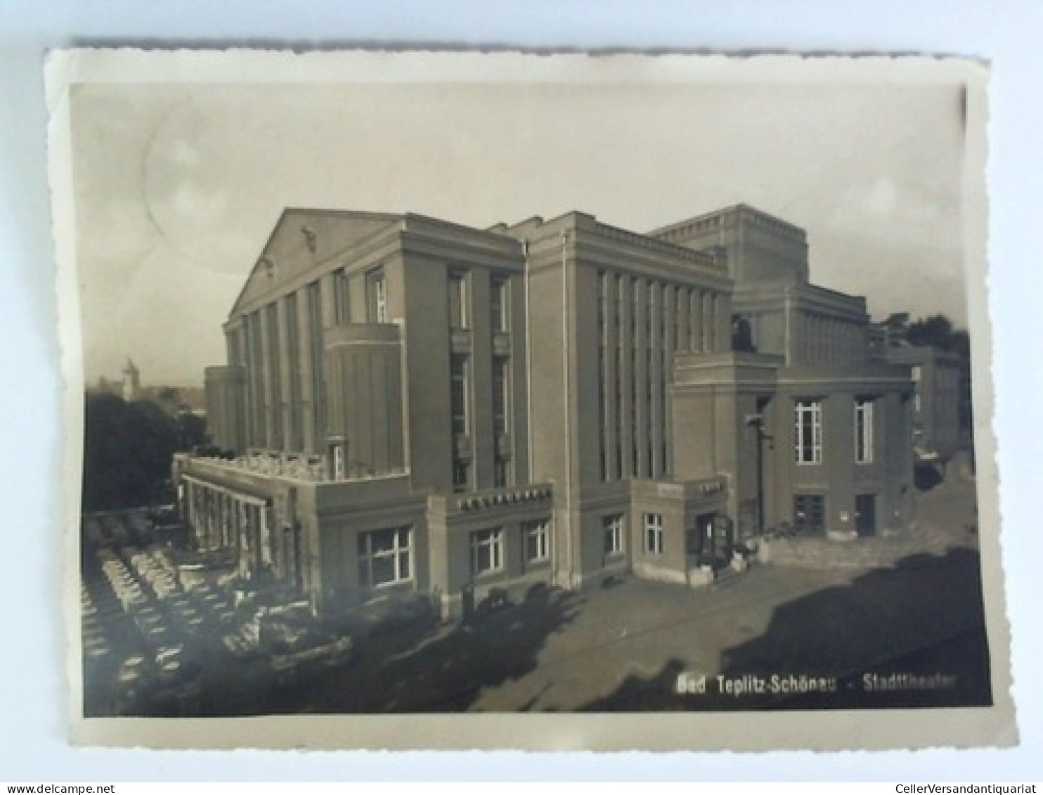 Postkarte: Bad Teplitz-Schönau - Stadttheater Von Bad Teplitz-Schönau (Teplice) - Unclassified