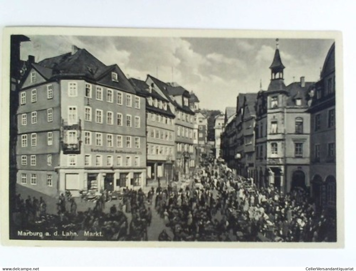 Postkarte: Marburg A. D. Lahn - Markt Von Marburg An Der Lahn - Unclassified