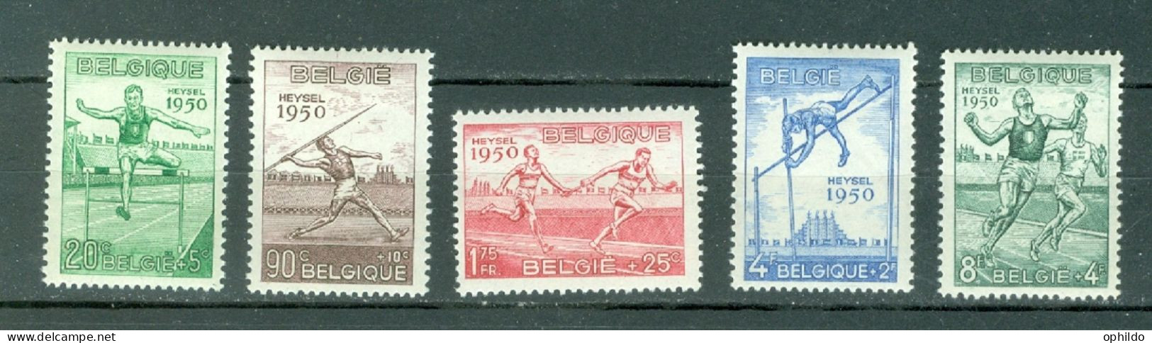 Belgique   827/831    *  TB Sport   - Unused Stamps