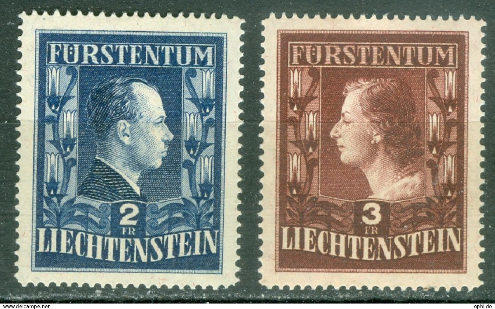 Liechtenstein   Yvert  266a/267a  * * SUP   Dent 15 - Nuevos