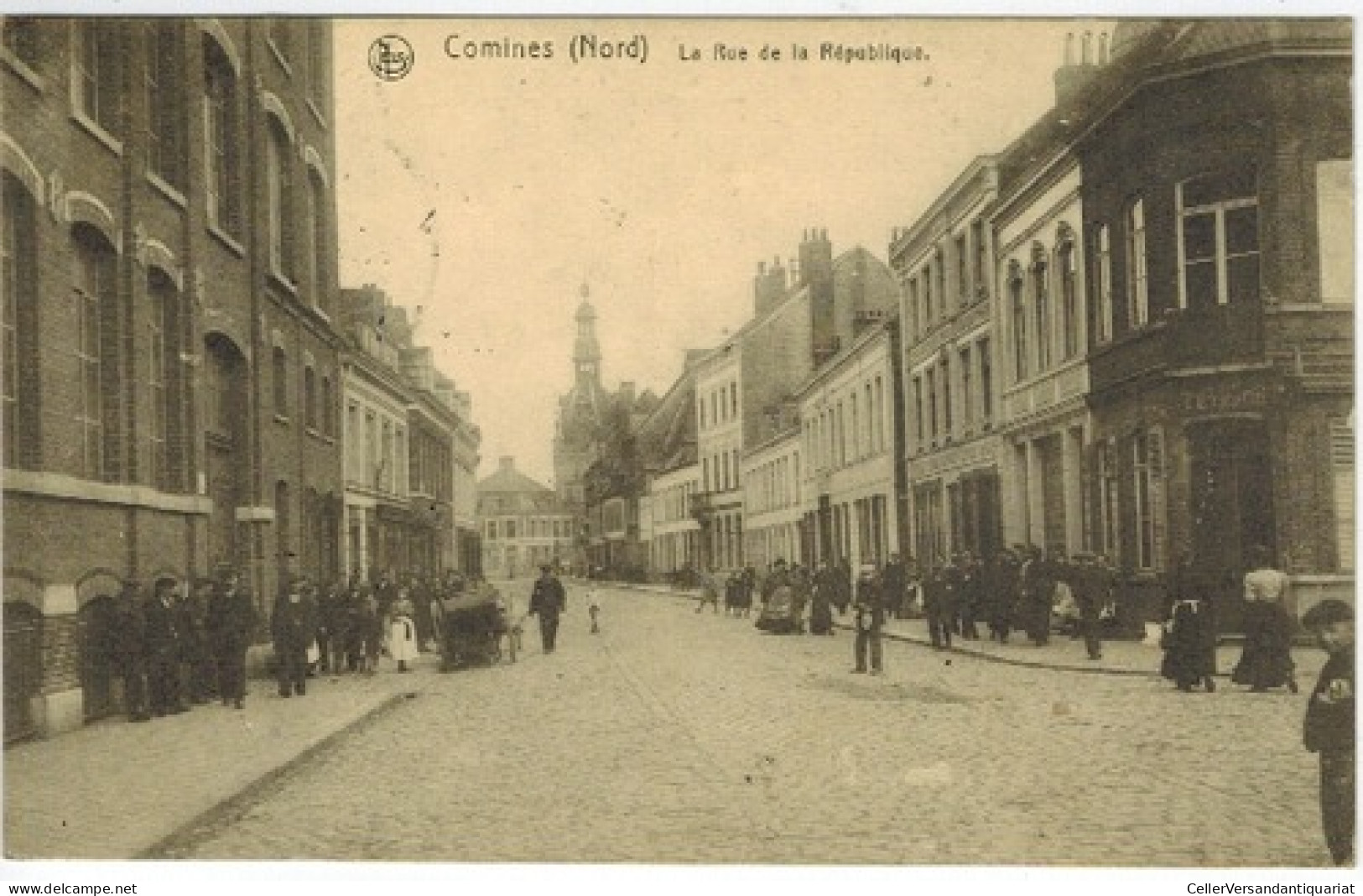 Postkarte: La Rue De La République Von Comines (Nord) - Unclassified