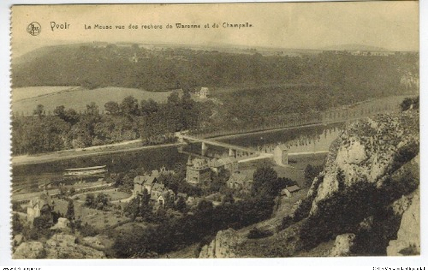 Postkarte: La Meuse Vue Des Rochers De Warenne Et De Champalle Von Yvoir - Unclassified