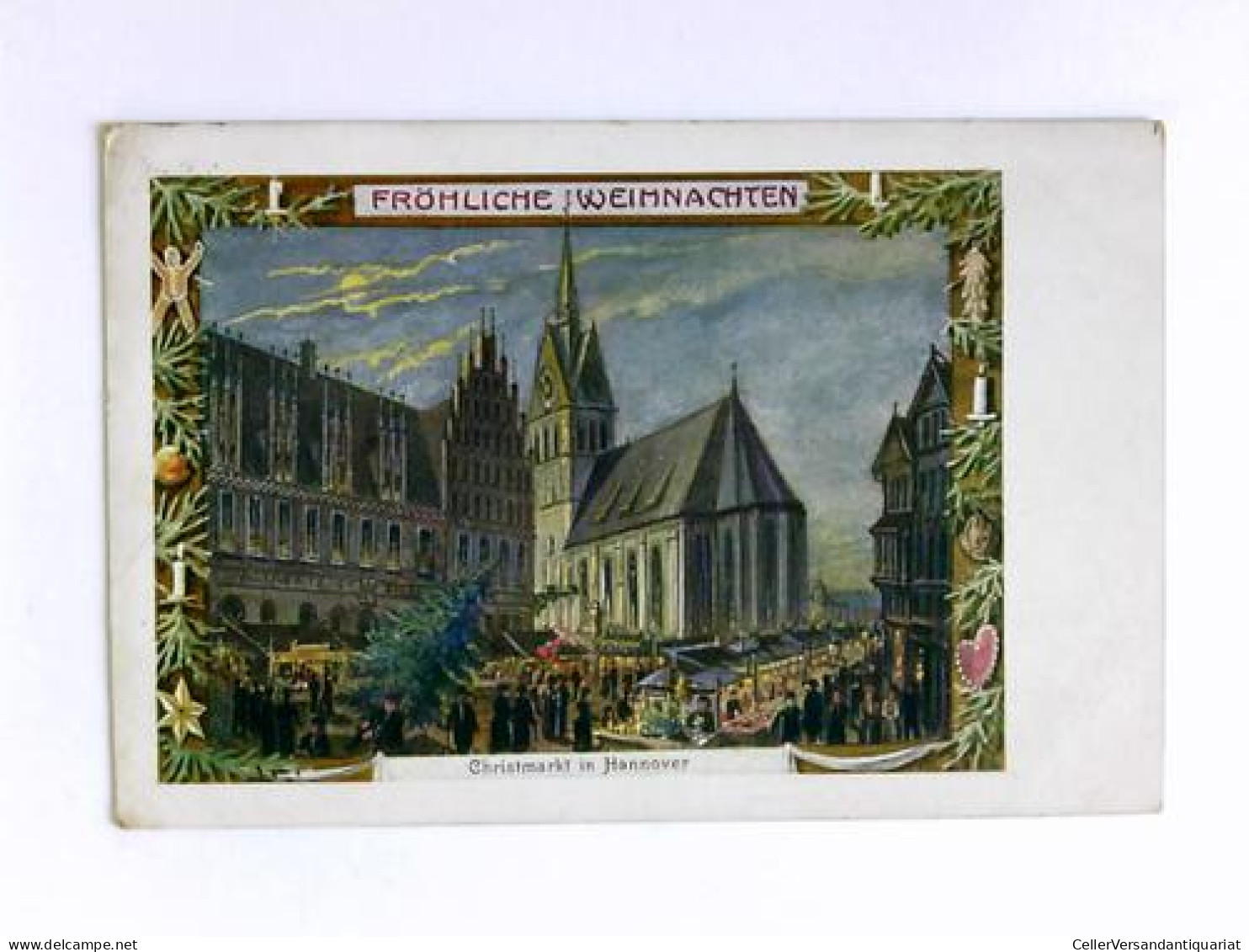 Postkarte: Fröhliche Weihnachten - Christmarkt In Hannover Von Hannover - Unclassified