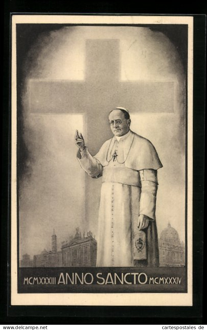 Künstler-AK Anna Sancto, Papst Pius XI.  - Papes