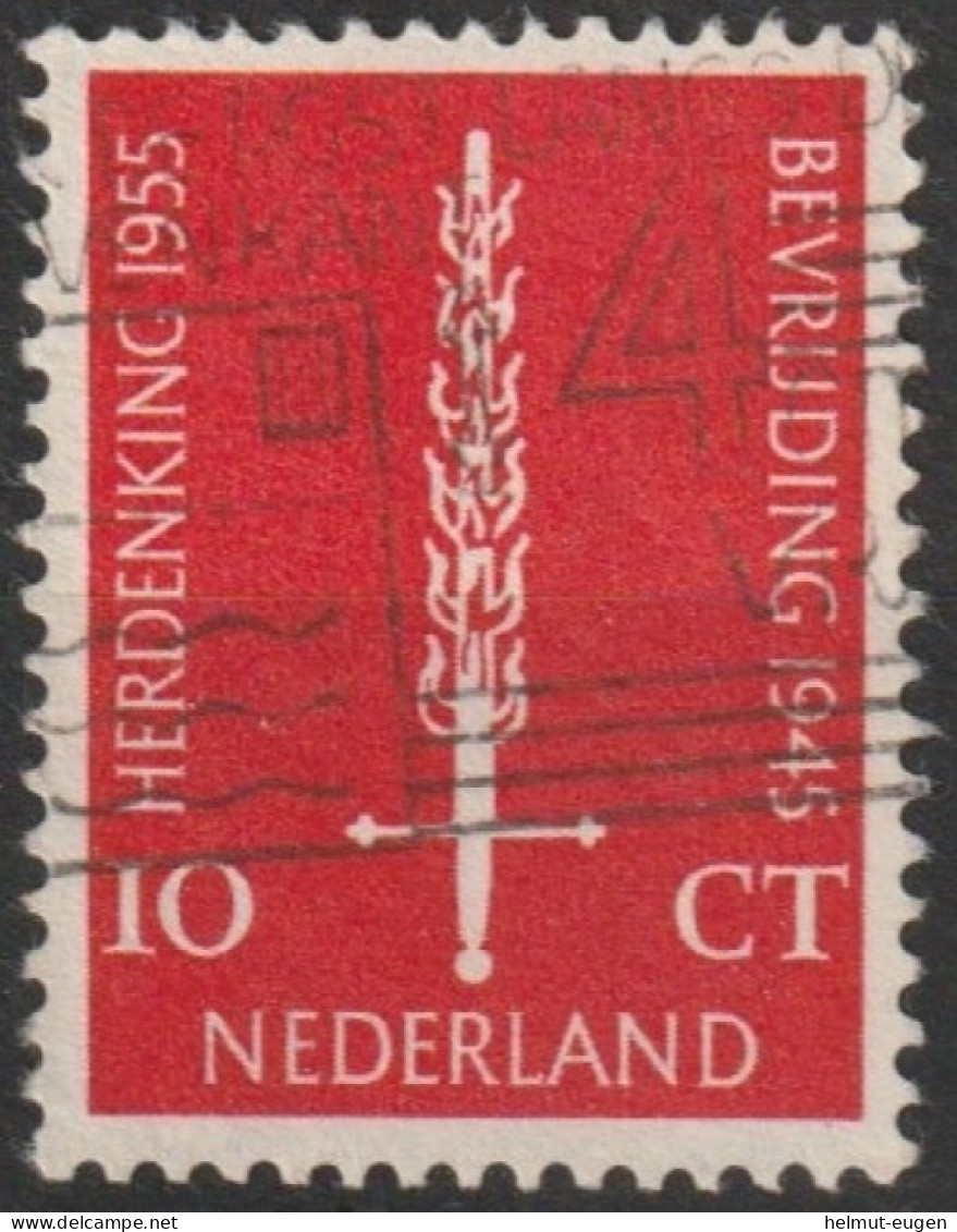 MiNr. 660 Niederlande       1955, 4. Mai. 10. Jahrestag Der Befreiung. - Usados