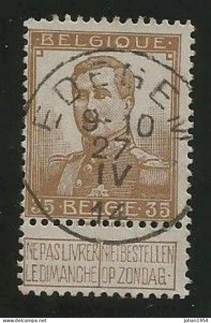 N°113, Afst. EDEGEM 27/04/1914 - 1912 Pellens
