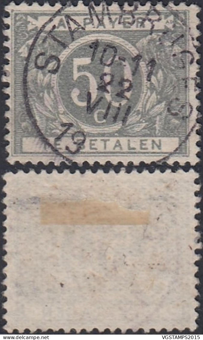 Belgique 1916 - Timbre Oblitéré. COB Taxe Nr. 16. Oblitération Centrale "STAMBRUGES".Pas Commun.. (EB) AR-02425 - Stamps