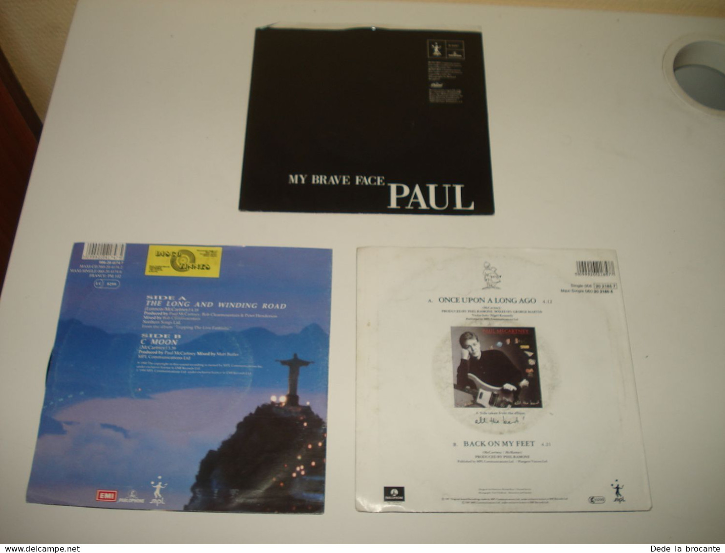 B14/  Lot De 3 Vinyles  SP - 7" -  Paul Mc Cartney - Rock