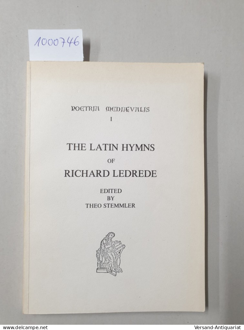 The Latin Hymns Of Richard Ledrede : - Otros & Sin Clasificación