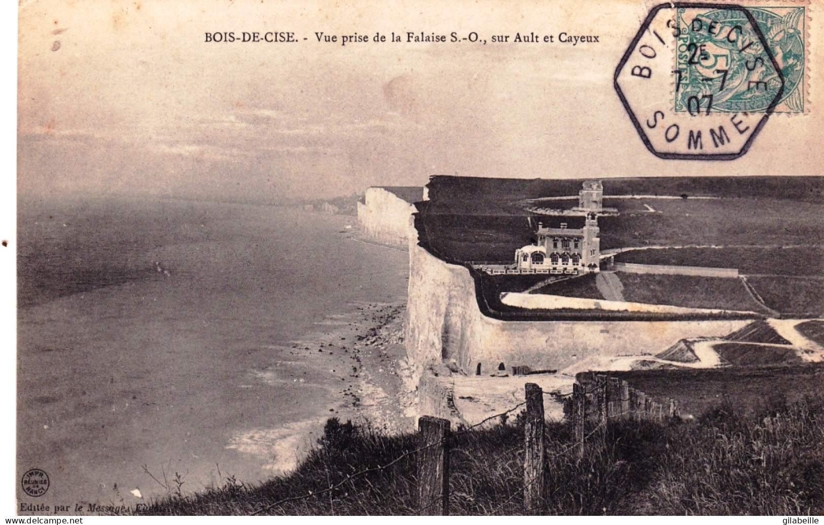 80 - Somme -  BOIS De CISE - Vue Prise De La Falaise Sur Ault Et Cayeux - Bois-de-Cise