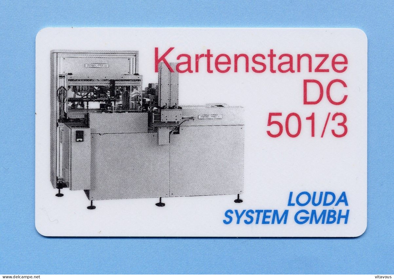 DC 501.3 Machine Carte Impression Allemagne Card (K 171) - Other & Unclassified