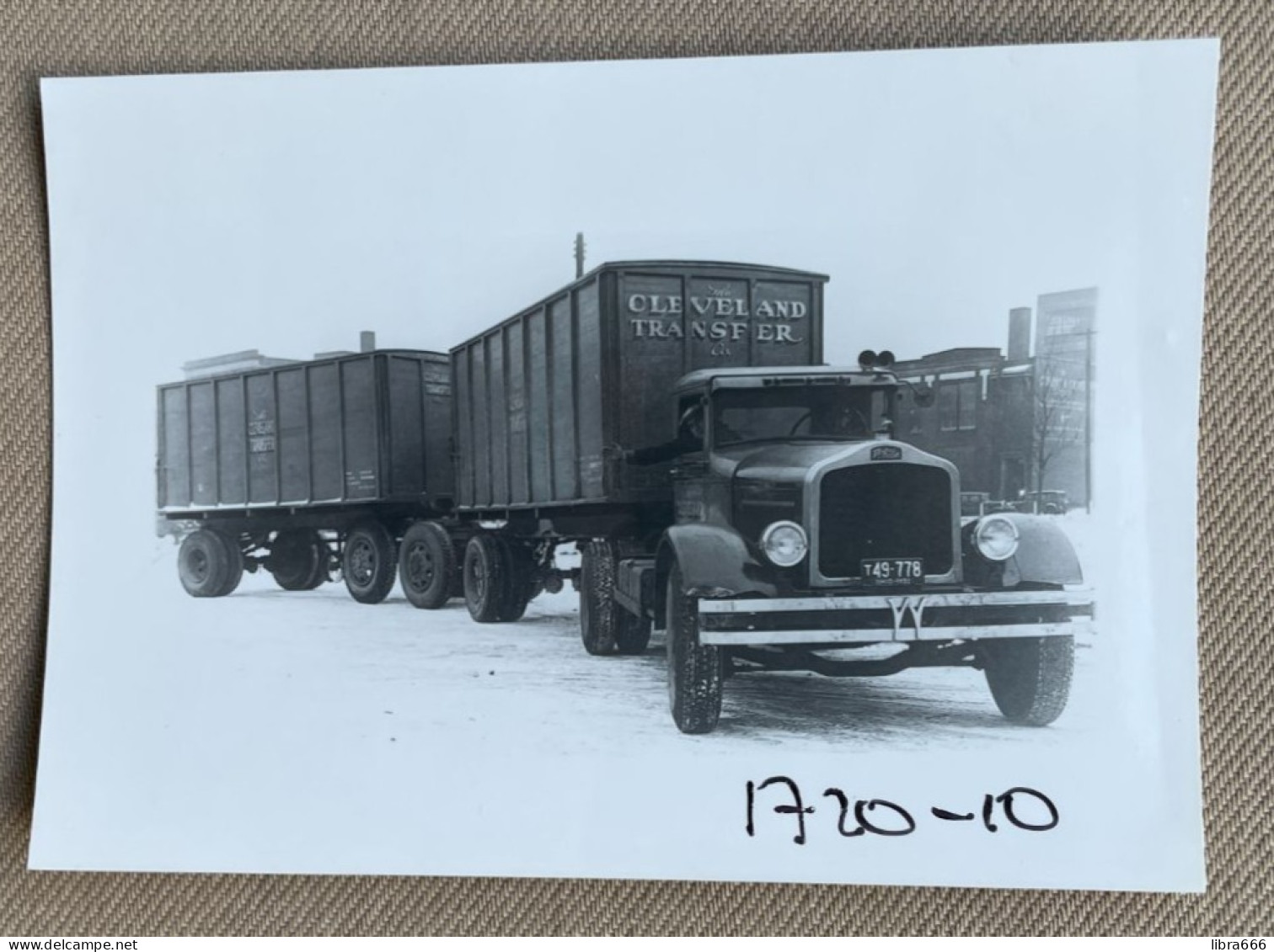 WHITE Truck - 12,5 X 9 Cm. (REPRO PHOTO ! Zie Beschrijving, Voir Description, See Description) ! - Auto's