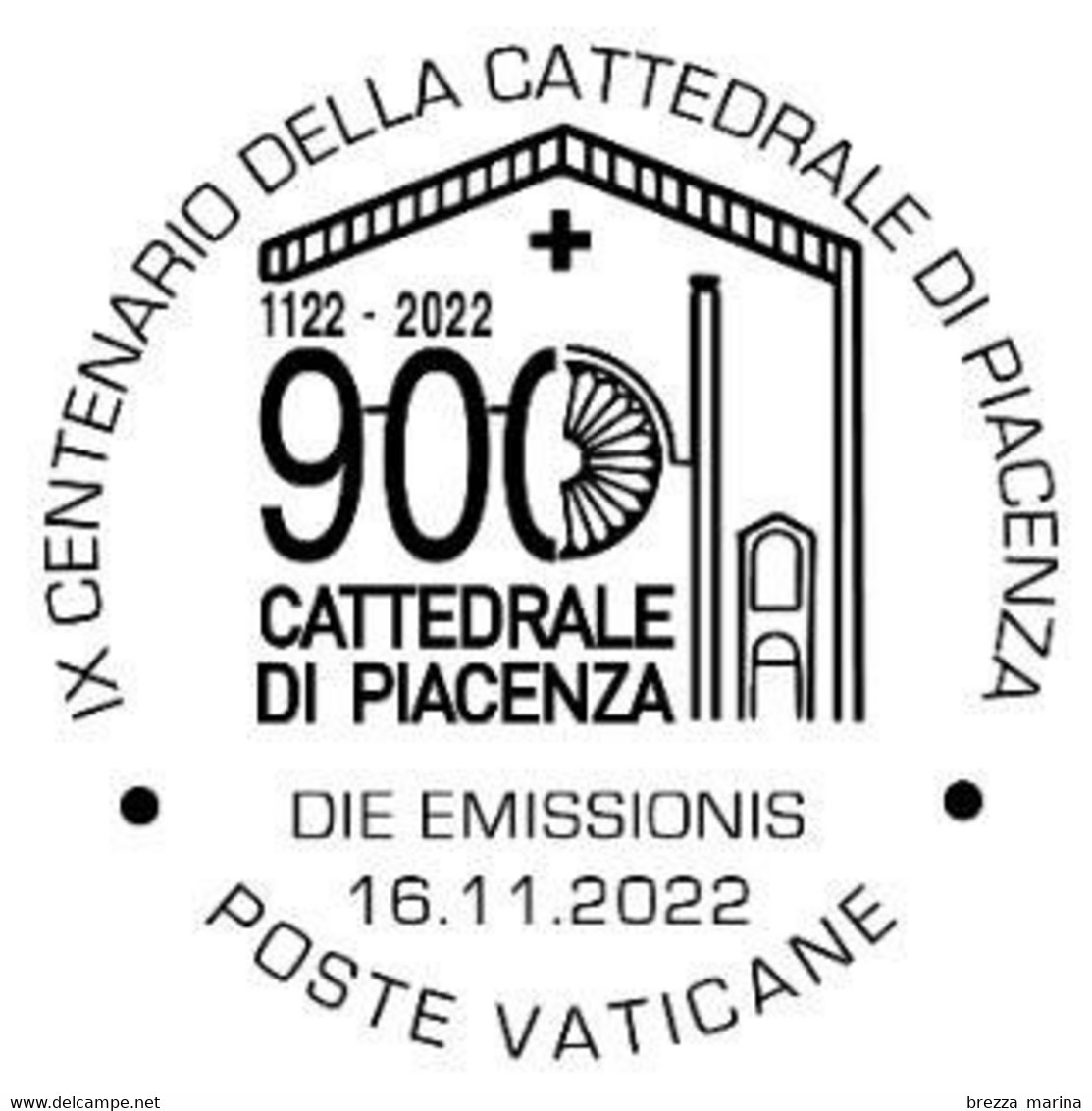 VATICANO - Usato - 2022 - 900 Anni Della Fondazione Della Cattedrale Di Piacenza – 1.20 - Usados