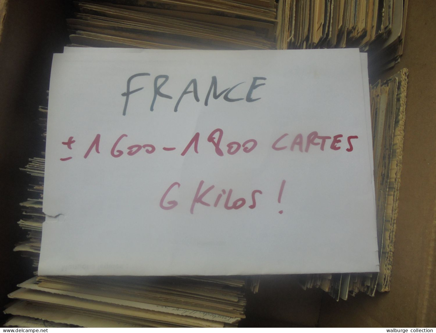 +++FRANCE 100% LOT XXL environ 1600-1800 CARTES( 85% ANCIENNES-15% SEMIS et MODERNES)+++6 KILOS  (Lire çi-bas)