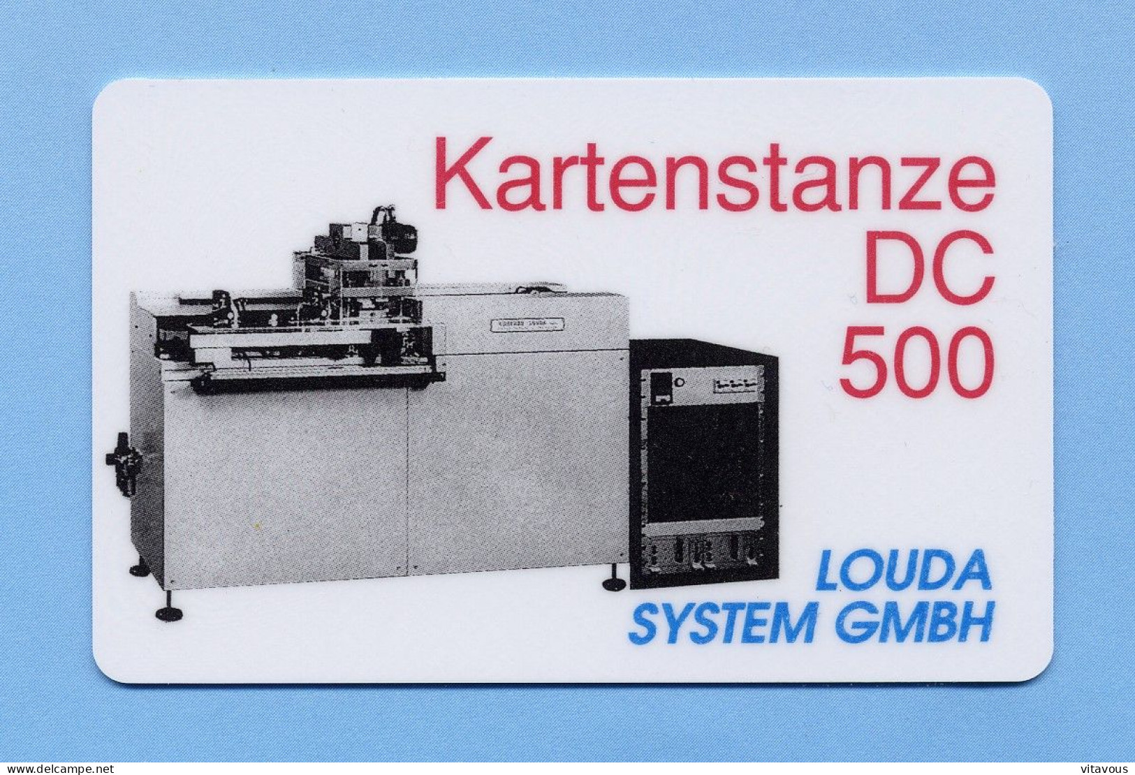 DC 500 Kartenstanze Machine Impression Carte Allemagne Card (K 173) - Andere & Zonder Classificatie