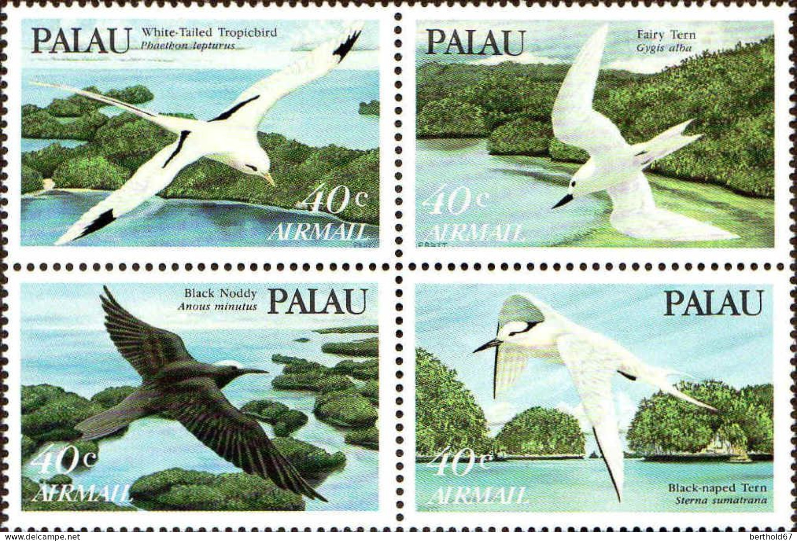 Palau Avion N** Yv:  1/4 Oiseaux - Palau