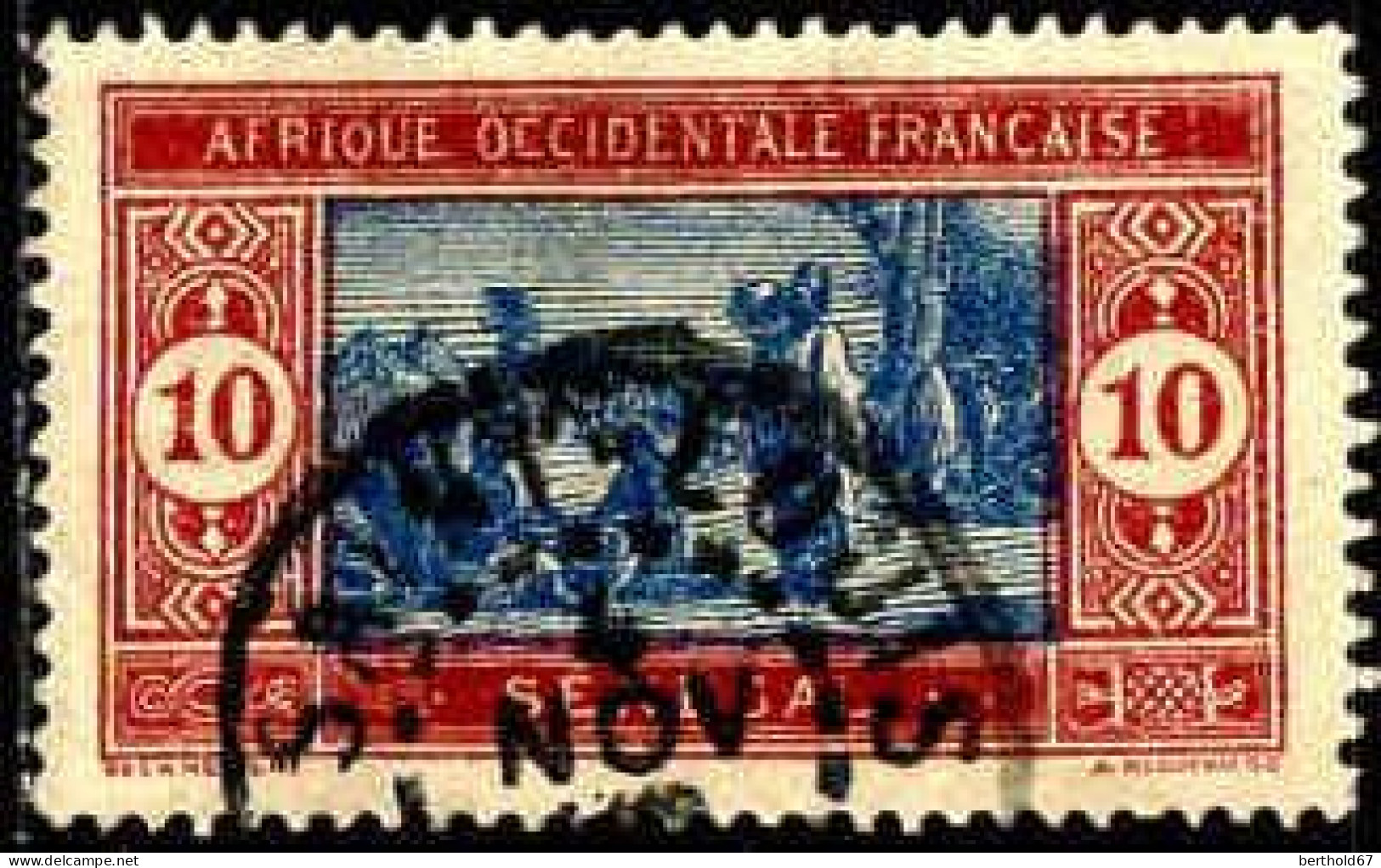 Sénégal Poste Obl Yv: 74 Mi:74 Marché Indigène (TB Cachet Rond) Saint-Louis - Gebruikt