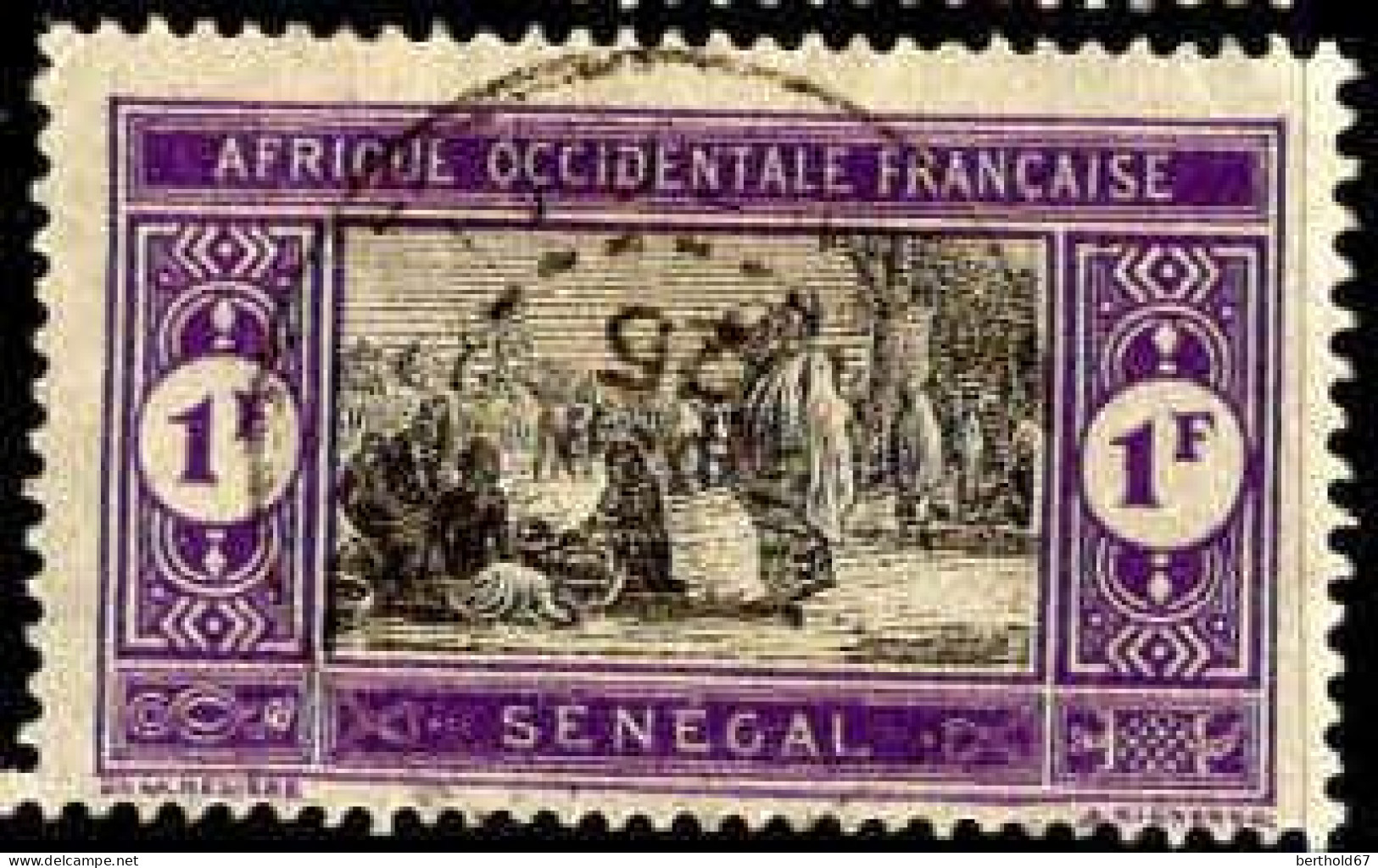 Sénégal Poste Obl Yv: 67 Mi:67 Marché Indigène (Beau Cachet Rond) - Usati