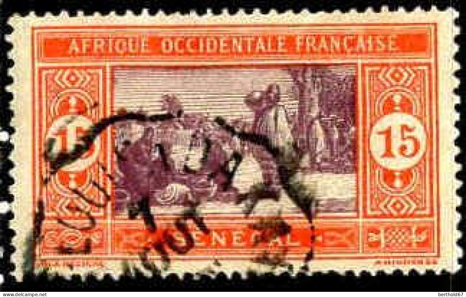 Sénégal Poste Obl Yv: 58 Mi:58 Marché Indigène (TB Cachet Rond) - Used Stamps