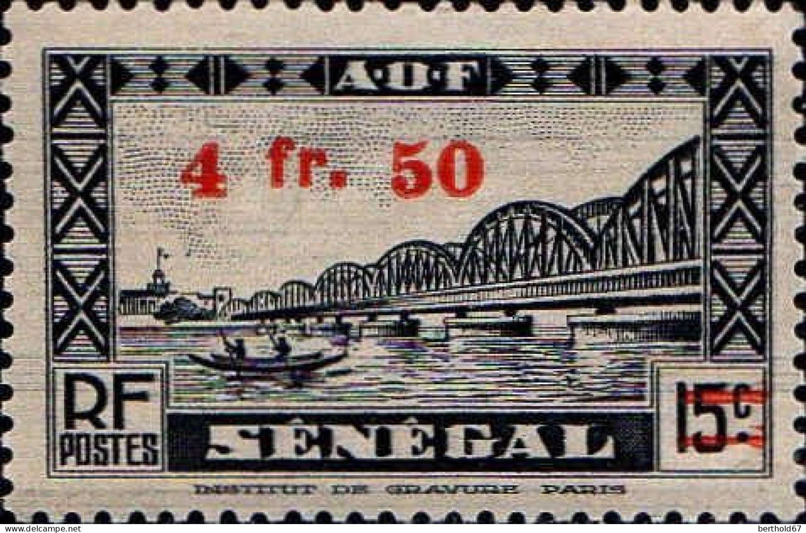 Sénégal Poste N** Yv:191 Mi:226 Pont Faidherbe - Unused Stamps