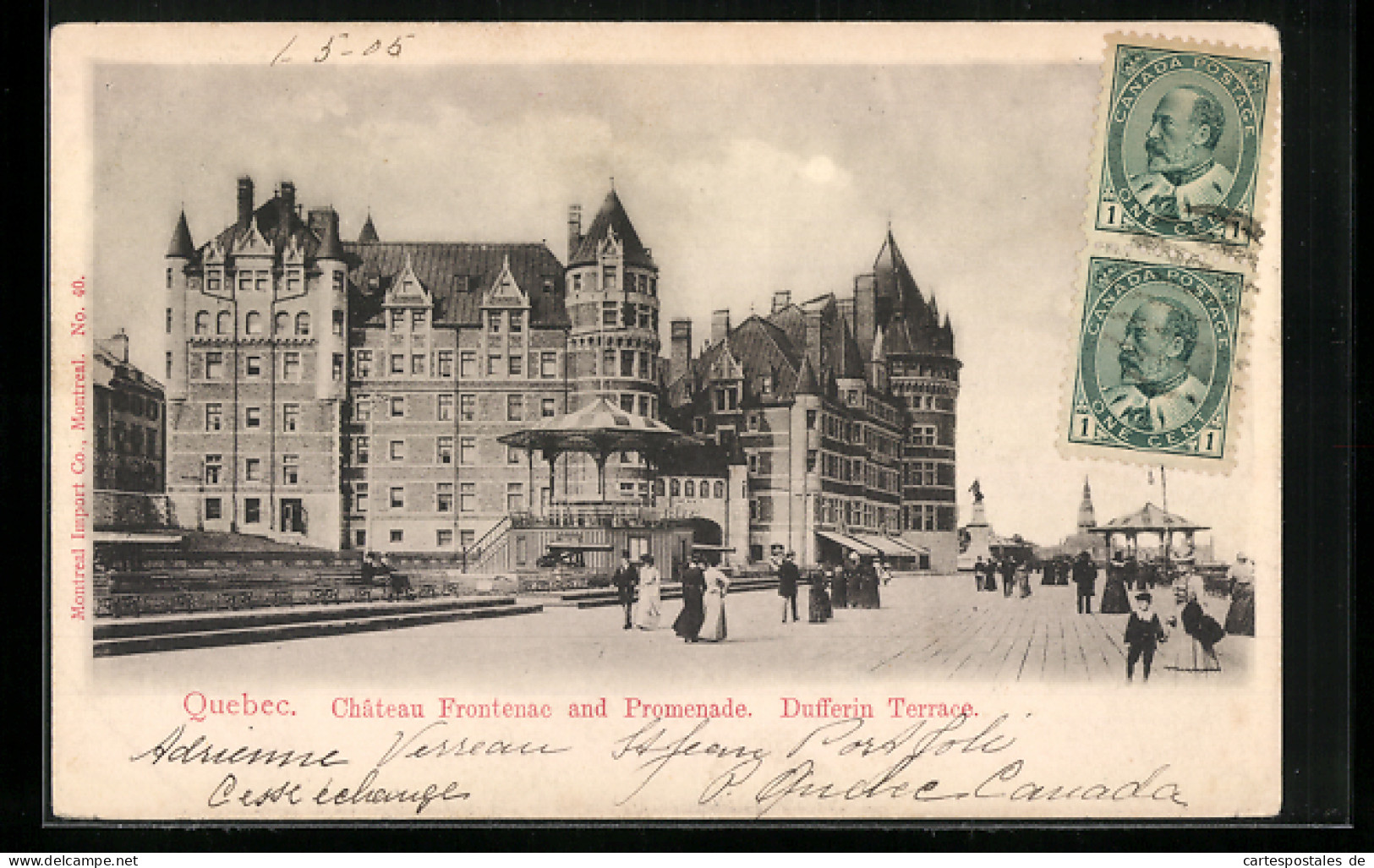 AK Quebec, Chateau Frontenac And Promenade, Dufferin Terrace  - Québec - Château Frontenac