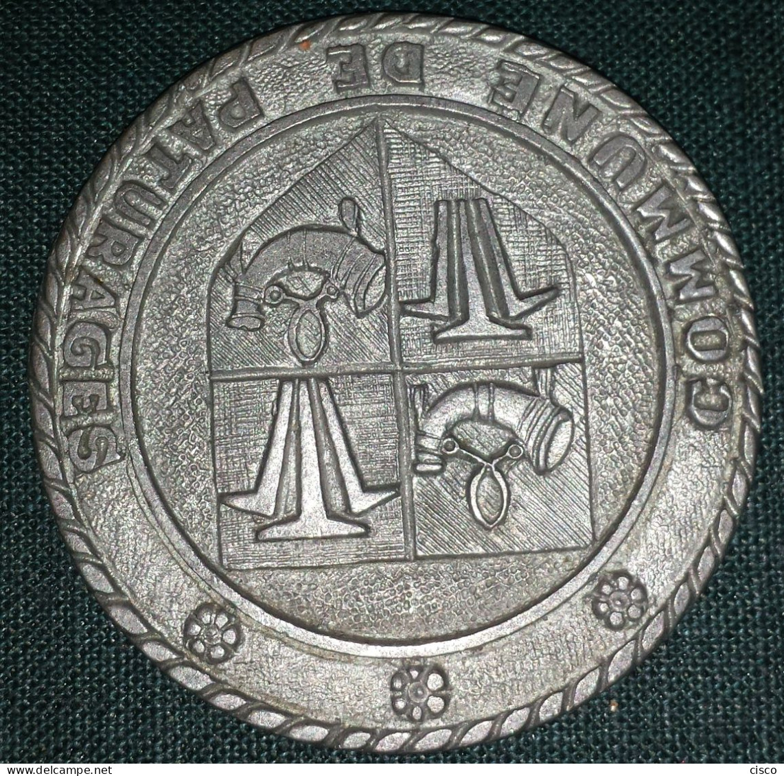 BELGIQUE Médaille Commune De Paturages 30ème Anniversaire De La Libération 1944 - 1974 - Gettoni Di Comuni