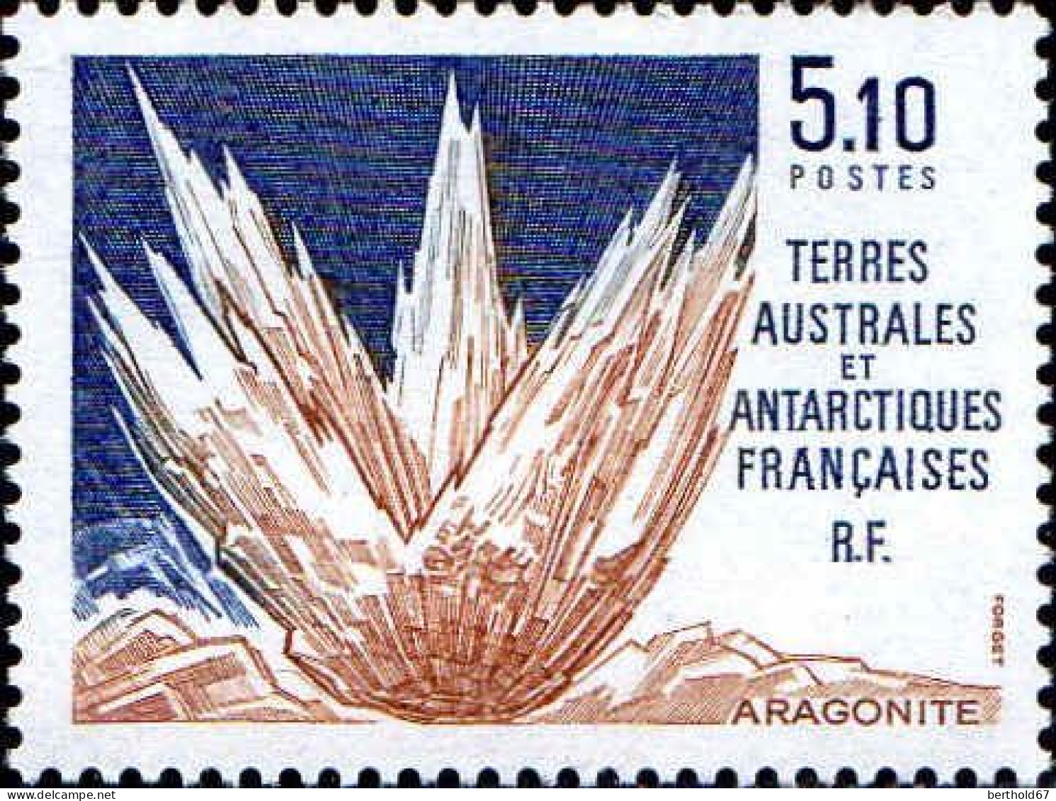 TAAF Poste N** Yv:153 Mi:264 Aragonite - Unused Stamps