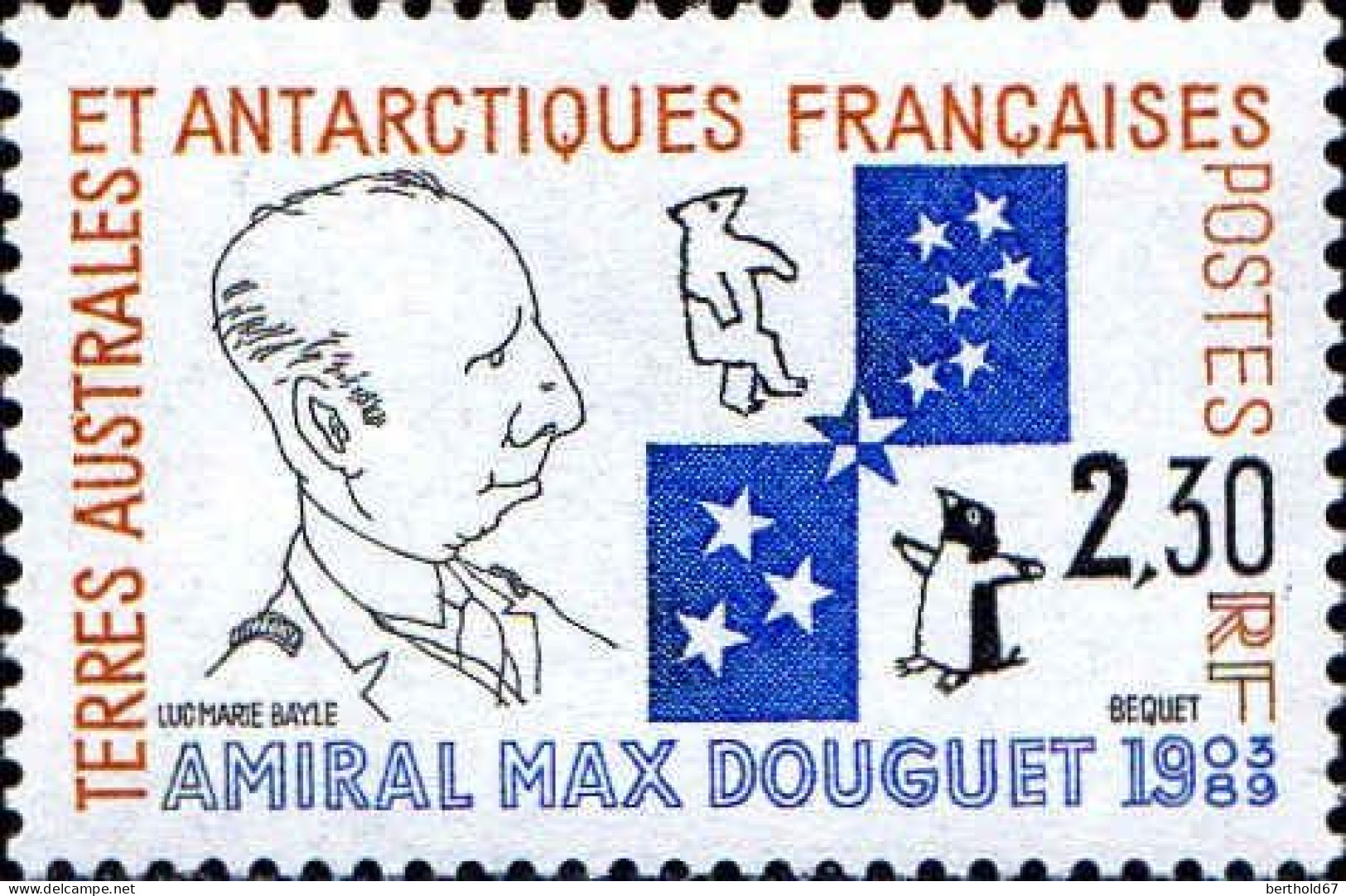 TAAF Poste N** Yv:157 Mi:272 Amiral Max Douguet - Neufs